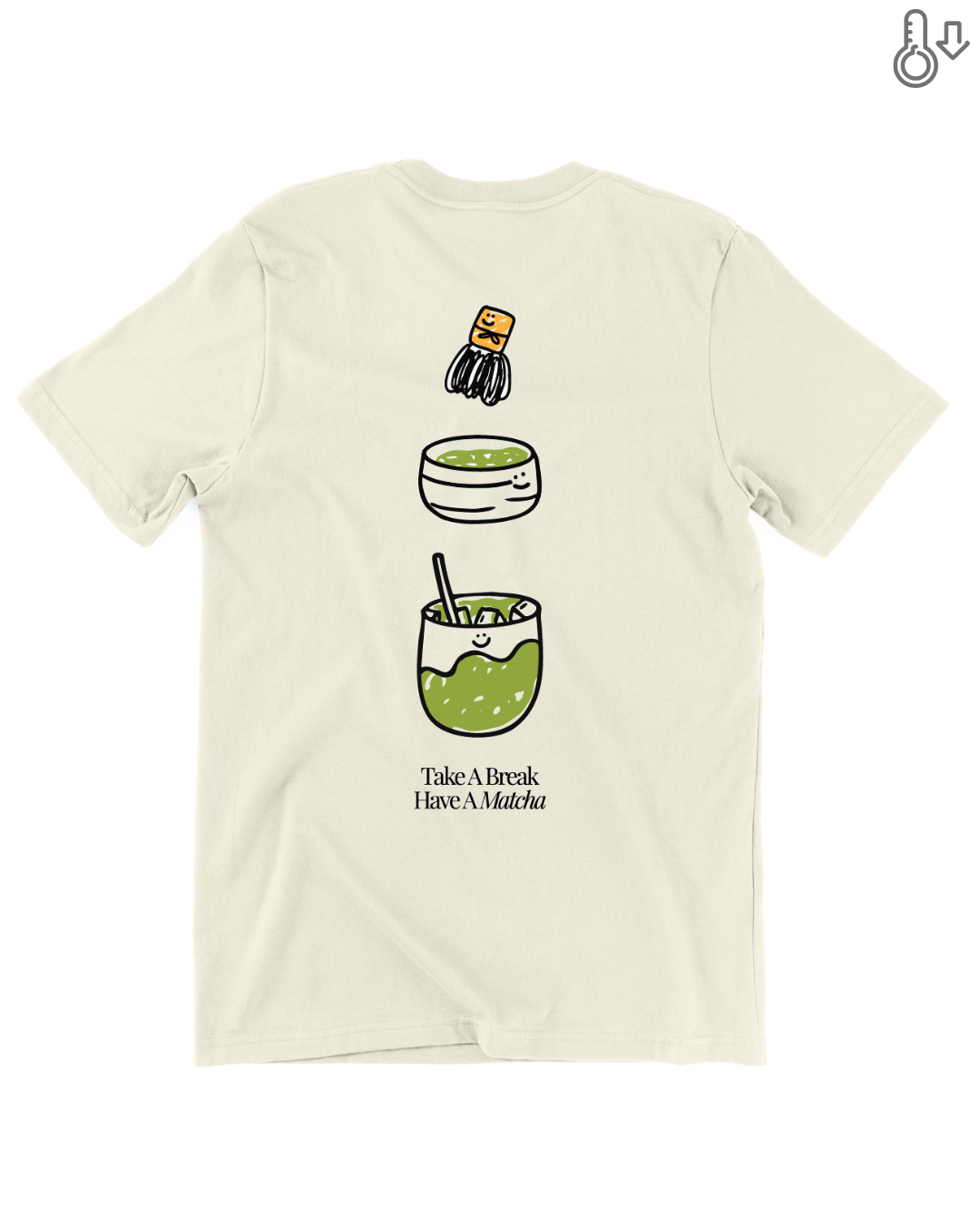 Have A Matcha Cooling Oversized Tee in Cream