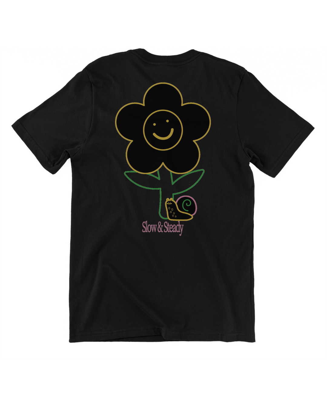 Slow and Steady Cooling Tee in Black