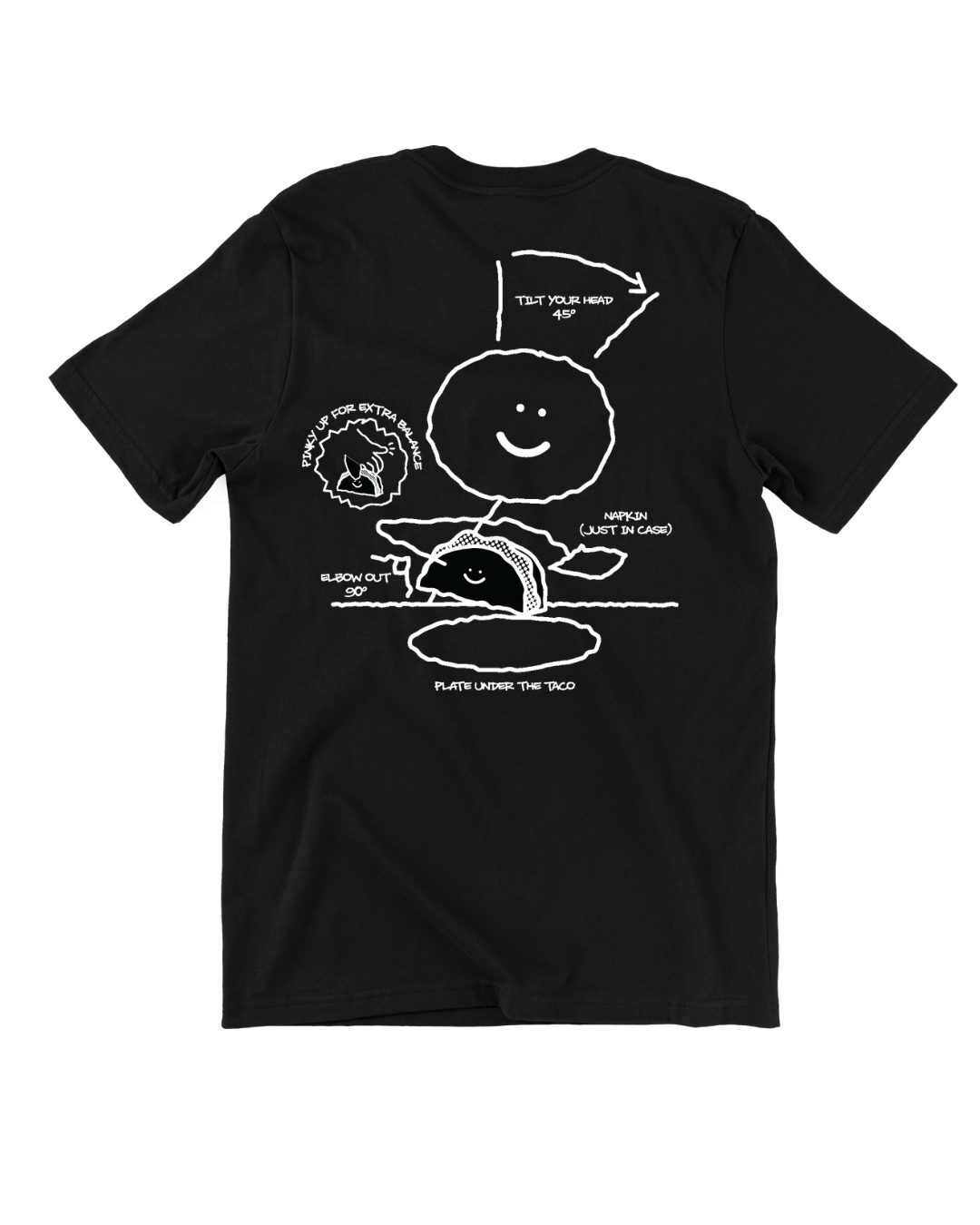 How To Eat Taco Tee in Black