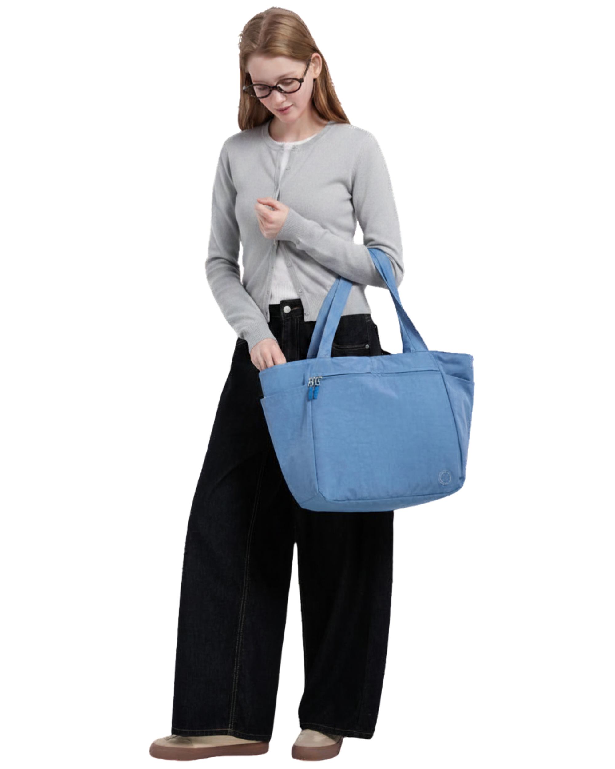 Compact Carry-all in Steel Blue
