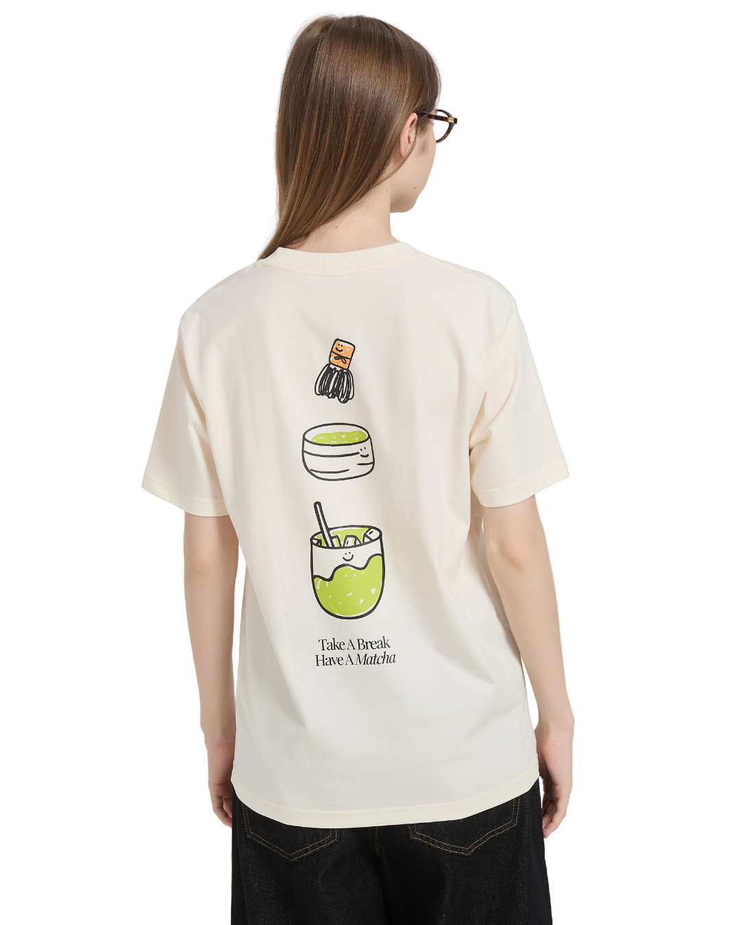 Have A Matcha Cooling Oversized Tee in Cream