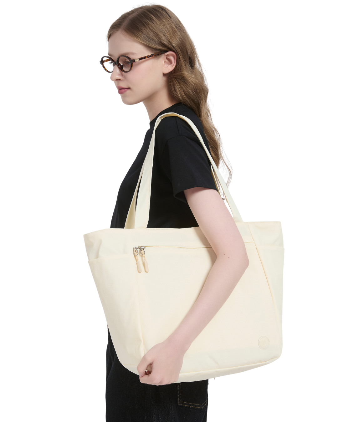 Compact Carry-all in Cream