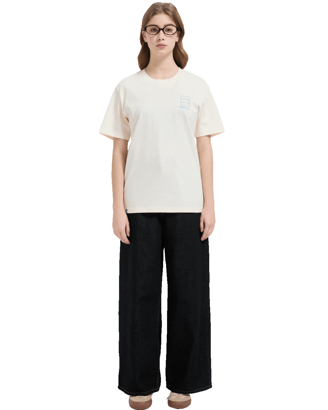 Dim Sum Menu Cooling Tee in Cream