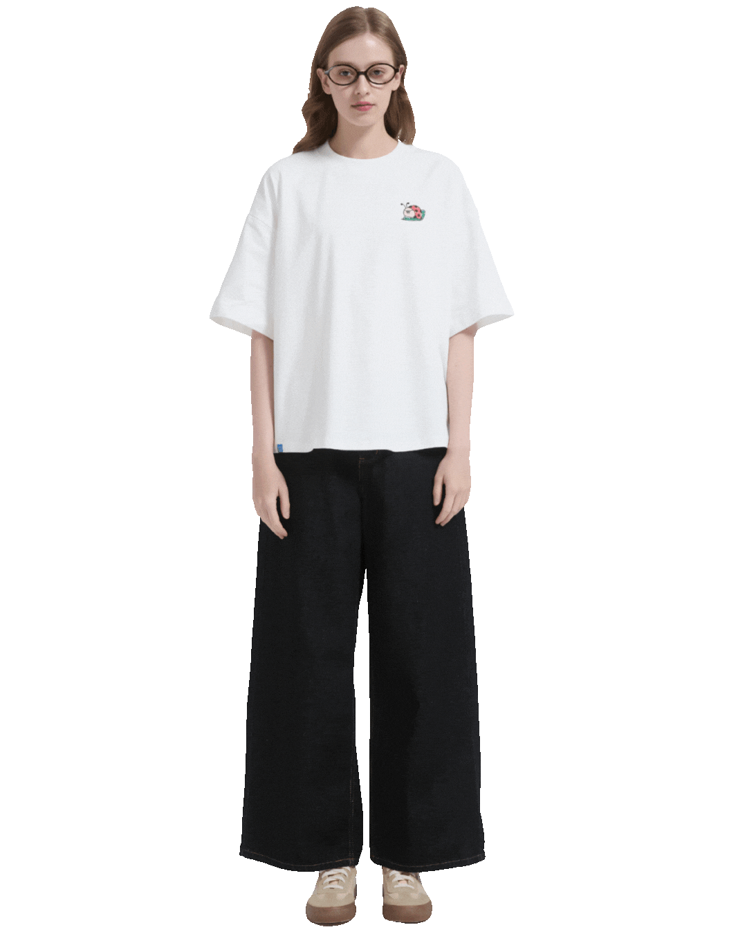 Souvenir Ladybug Boxy Sorona® Cooling Tee in White