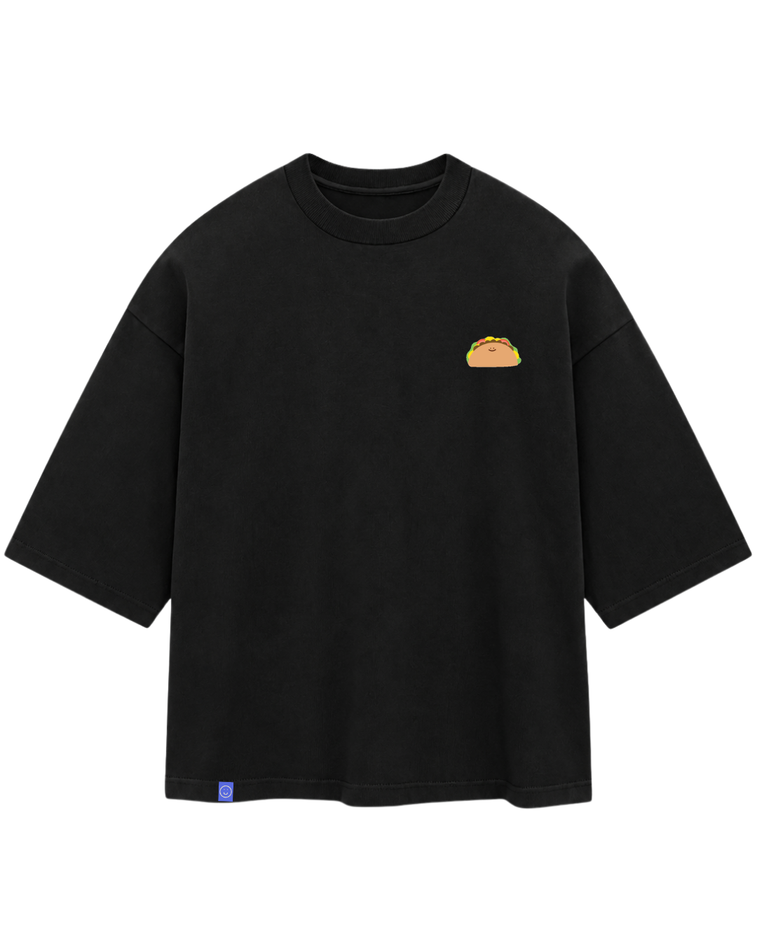 Happy Taco Boxy Sorona® Cooling Tee in Black