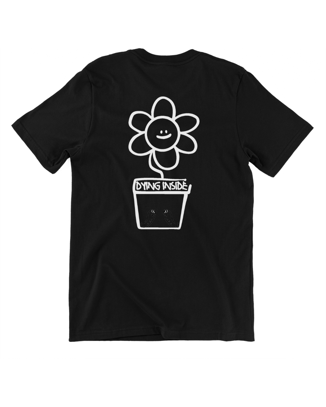 Dying Inside Cooling Tee in Black