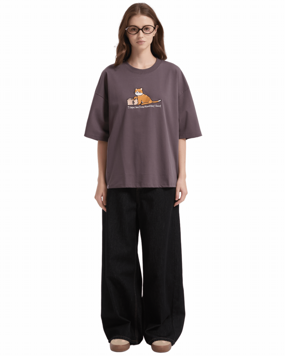Meowney Sorona® Cooling Tee in Dusty Purple