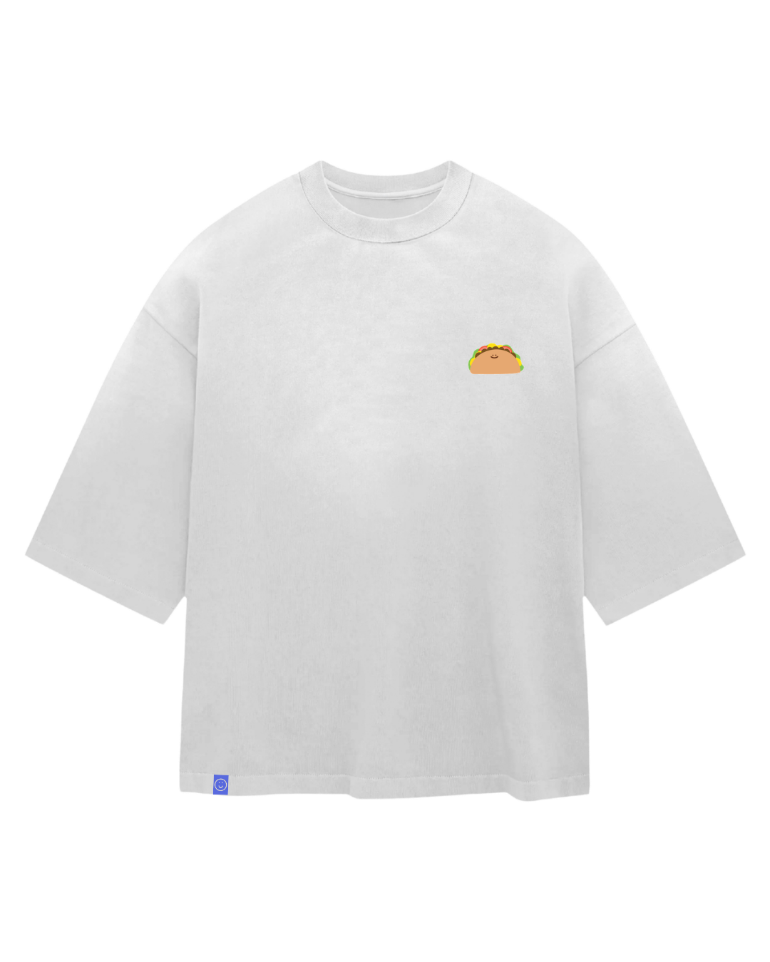 [Grade B] Happy Taco Boxy Sorona® Cooling Tee in White