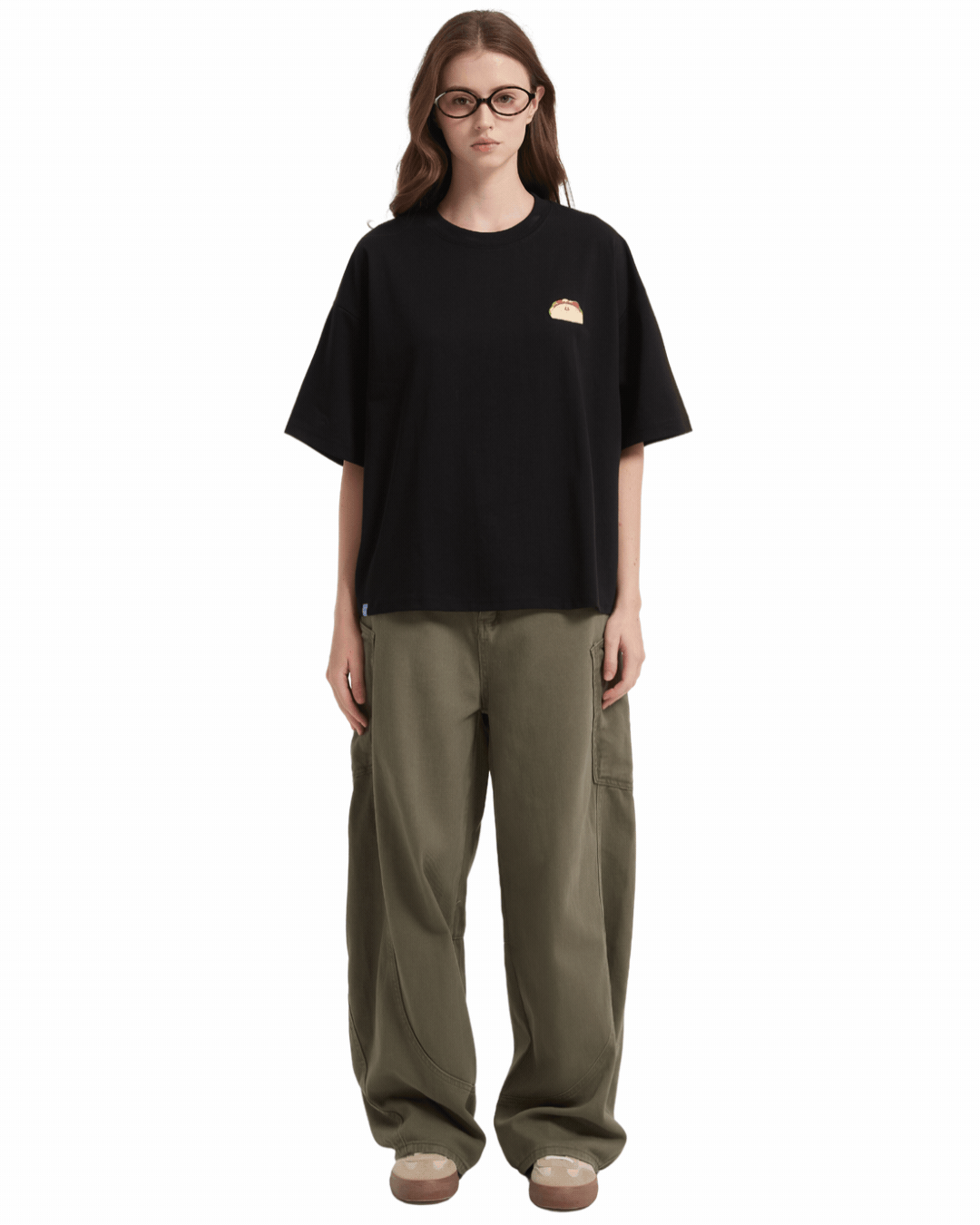 Happy Taco Boxy Sorona® Cooling Tee in Black