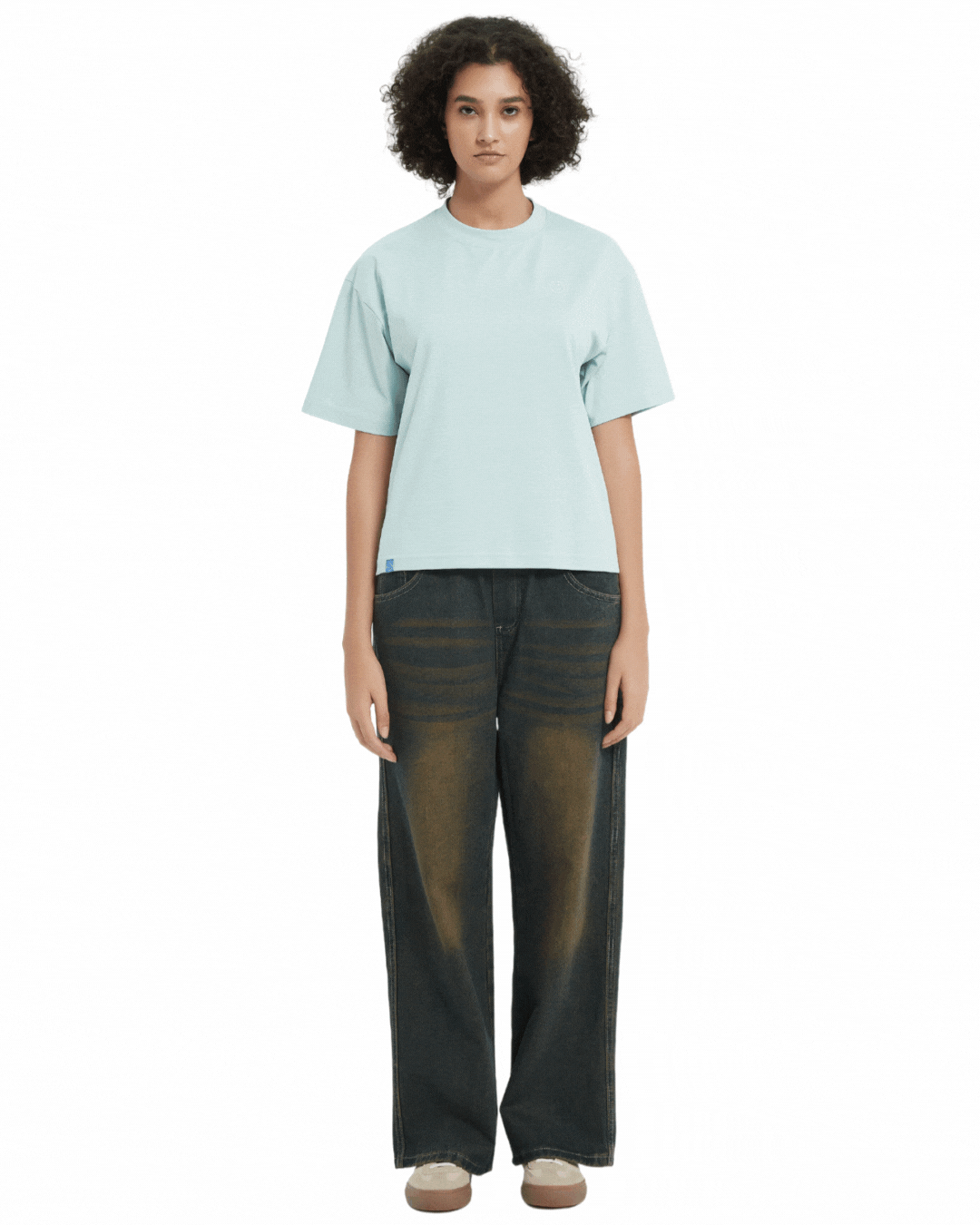 Signature Sunscreen Sorona® Cooling Tee in Minty Blue