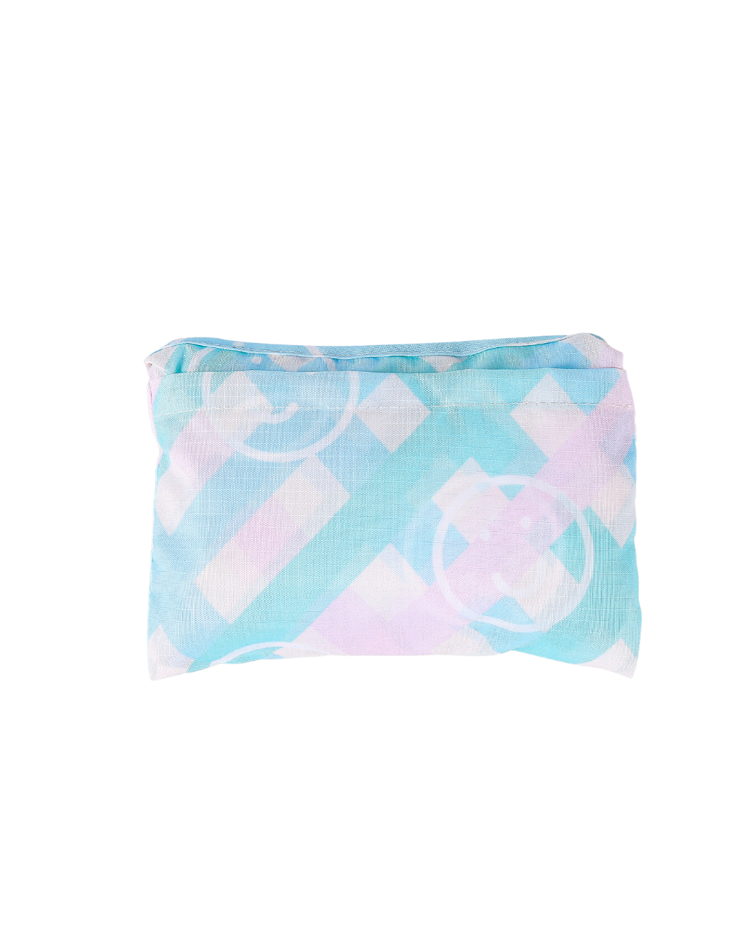 Pastel Checkered Reusable Nylon Bag