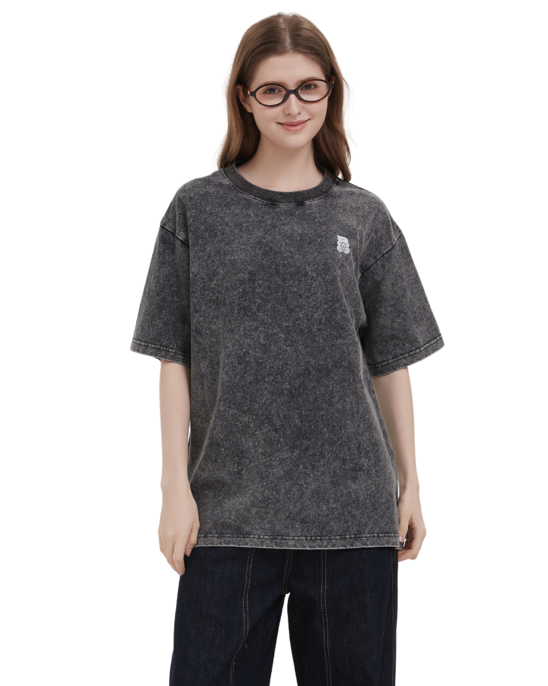 Gummy Bear Oversized Tee in Acidwash