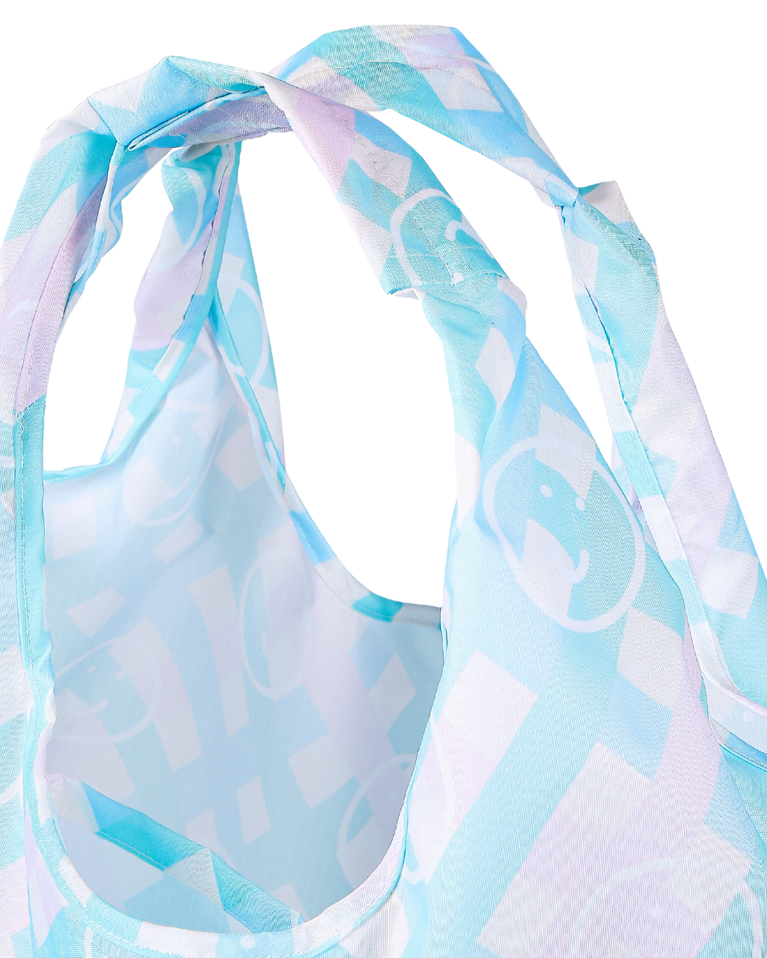 Pastel Checkered Reusable Nylon Bag