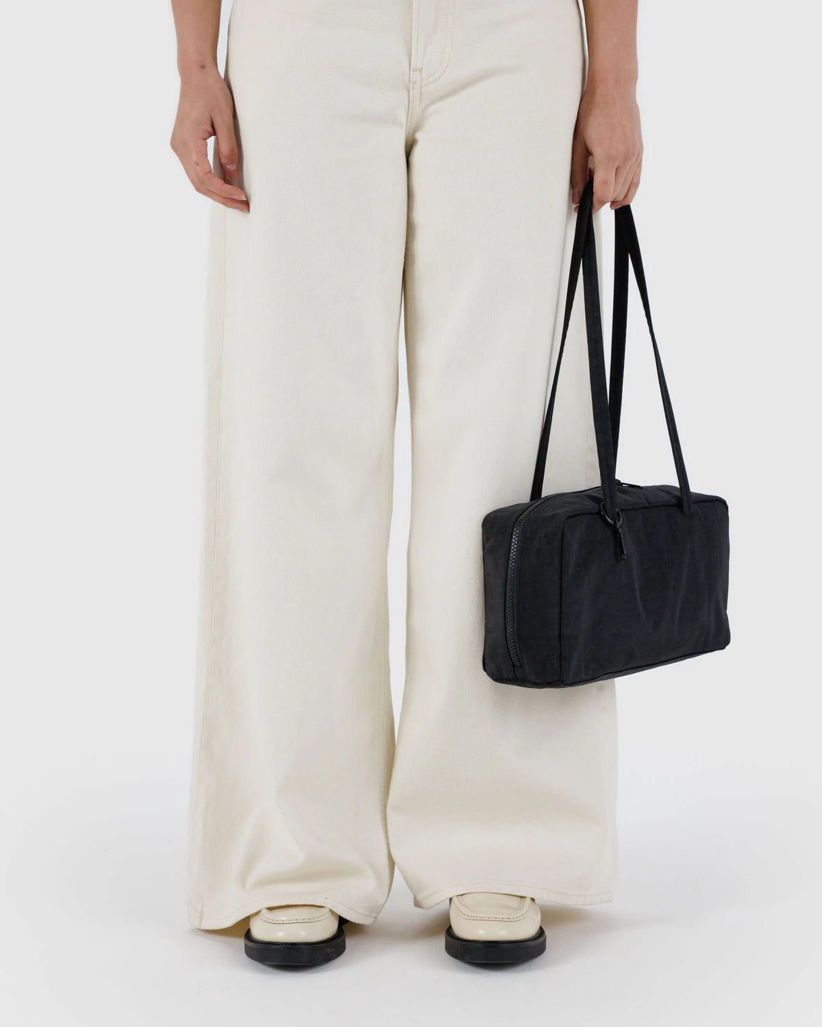 Nylon Bowler Bag - Black