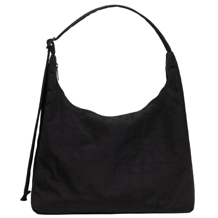 Nylon Shoulder Bag - Black