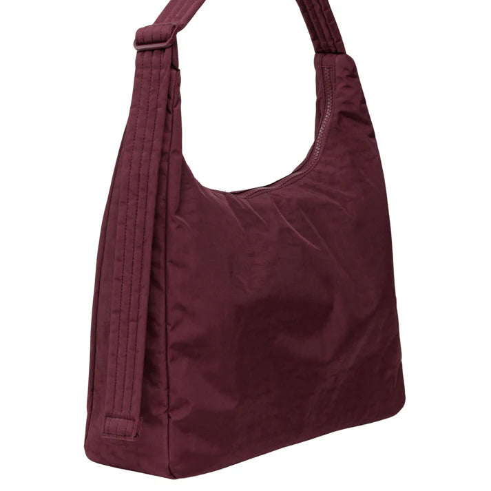 Nylon Shoulder Bag - Mahogany