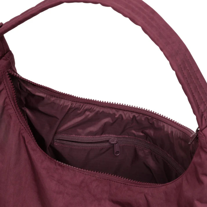 Nylon Shoulder Bag - Mahogany