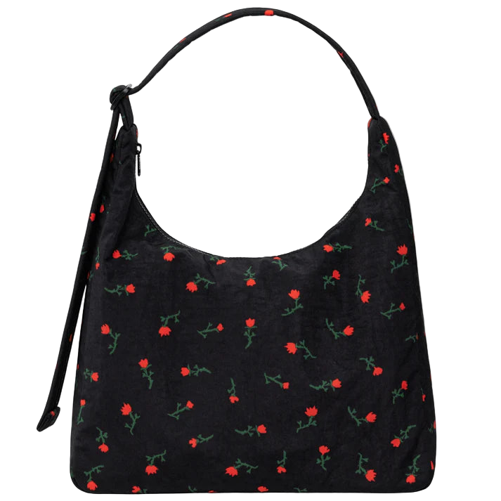 Nylon Shoulder Bag - Painted Wildflower