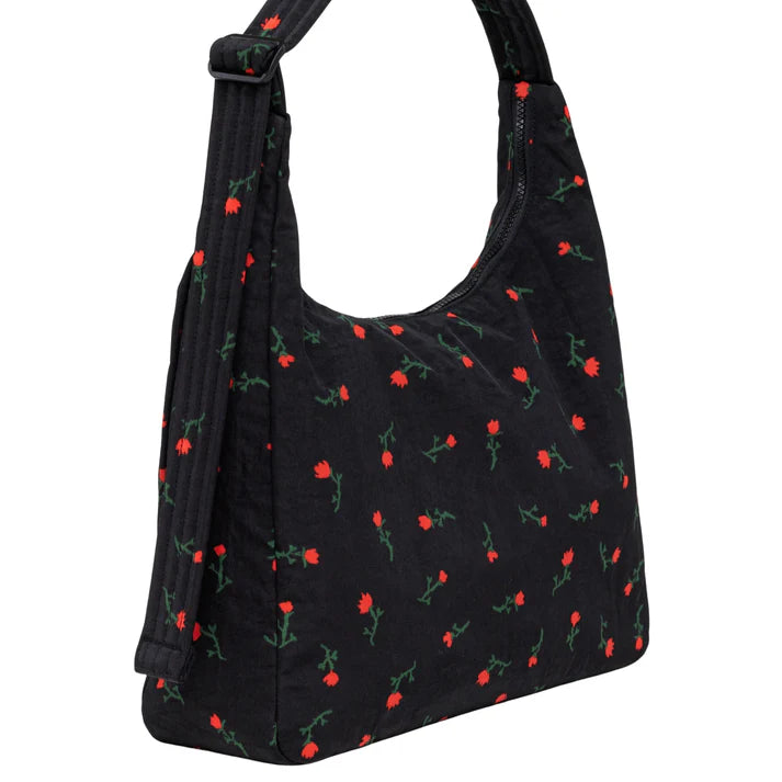 Nylon Shoulder Bag - Painted Wildflower
