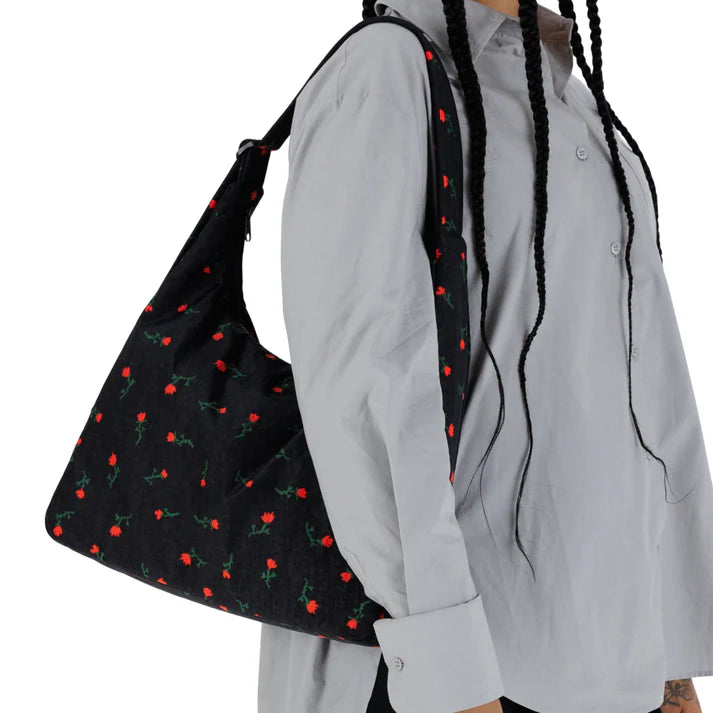 Nylon Shoulder Bag - Painted Wildflower