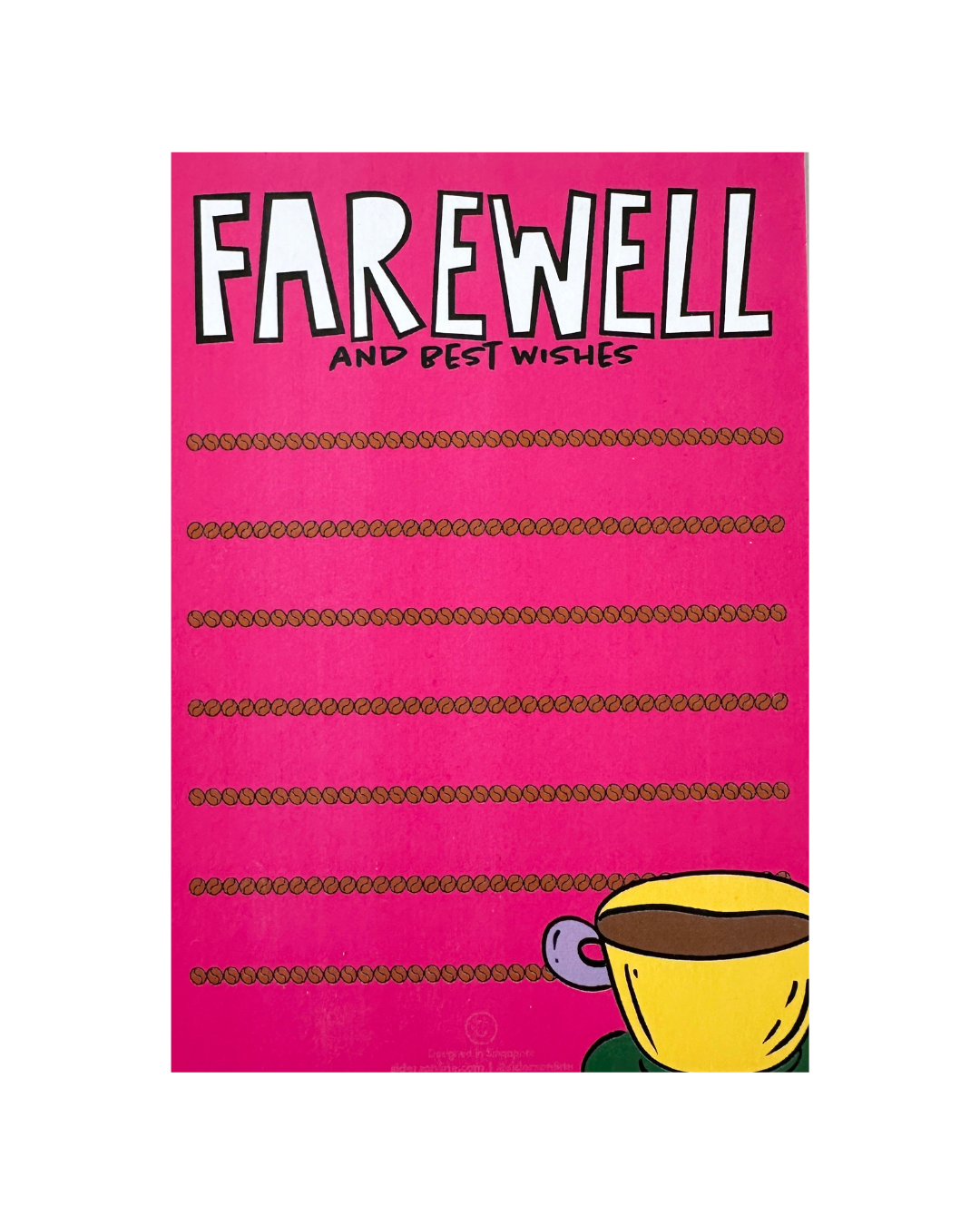 Can't Espresso Farewell Card