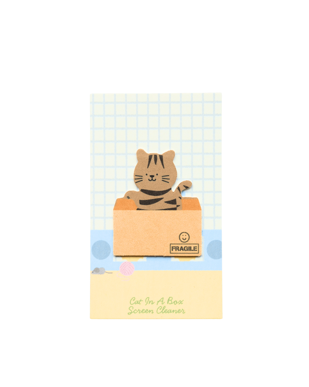 Cat In A Box Screen Cleaner Sticker