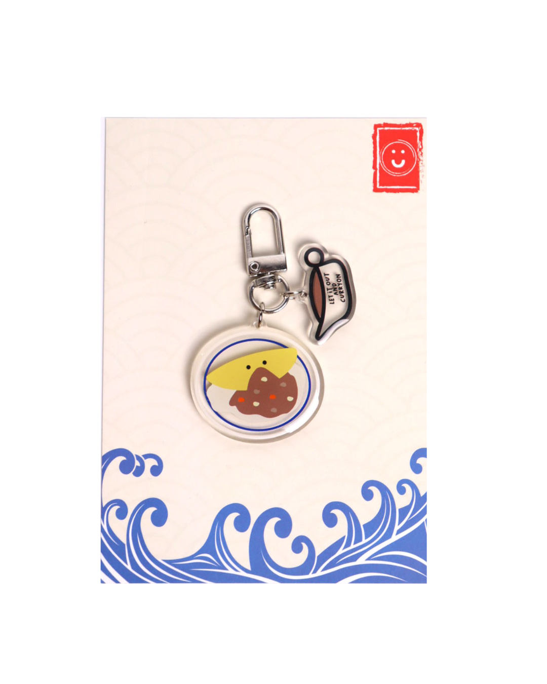 Let It Out & Curry On Keychain