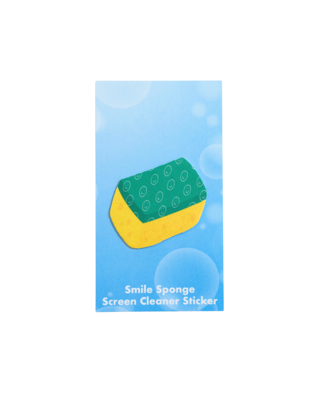 Smile Sponge Screen Cleaner Sticker