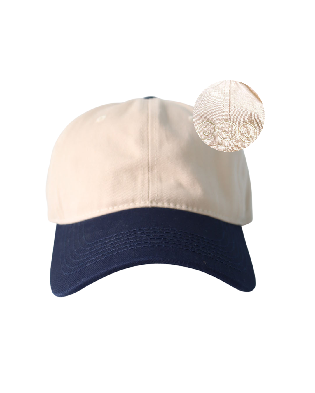 SIGNATURE / Duo-toned Beige Navy Cap