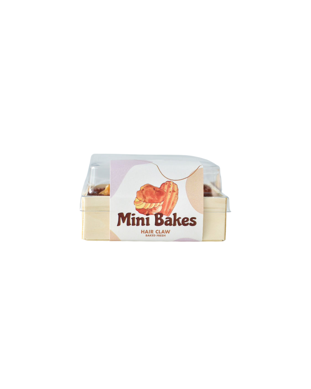 Cream Puff & Madeleine Hair Claw Clip (Mini Bakes)