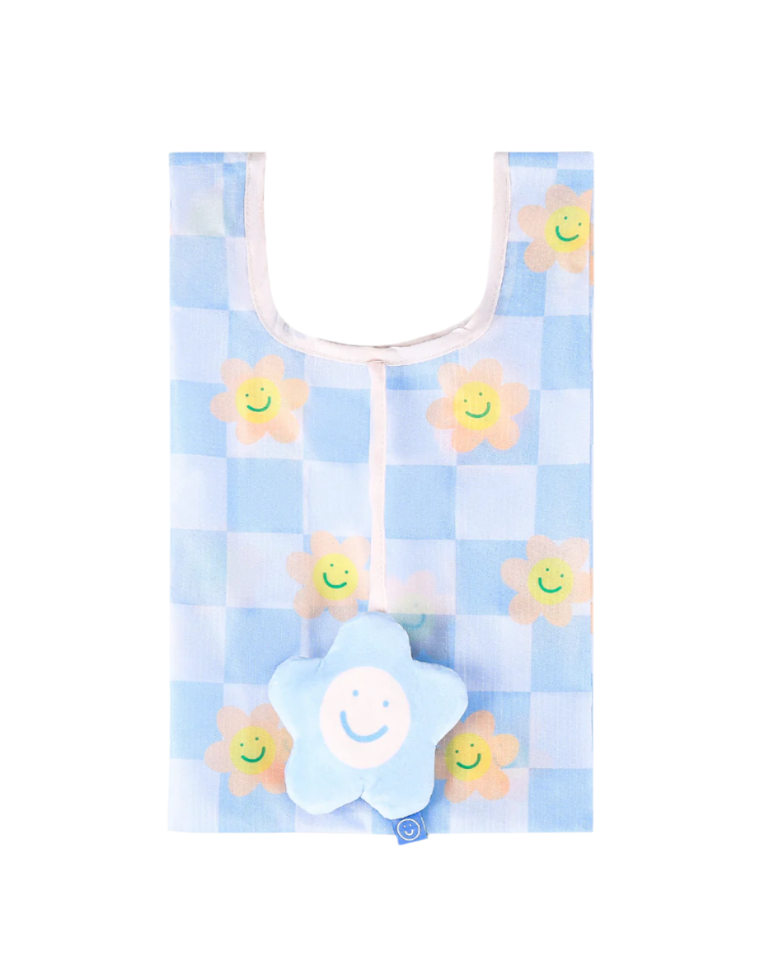 Forget Me Not Flower Plushie Reusable Nylon Bag