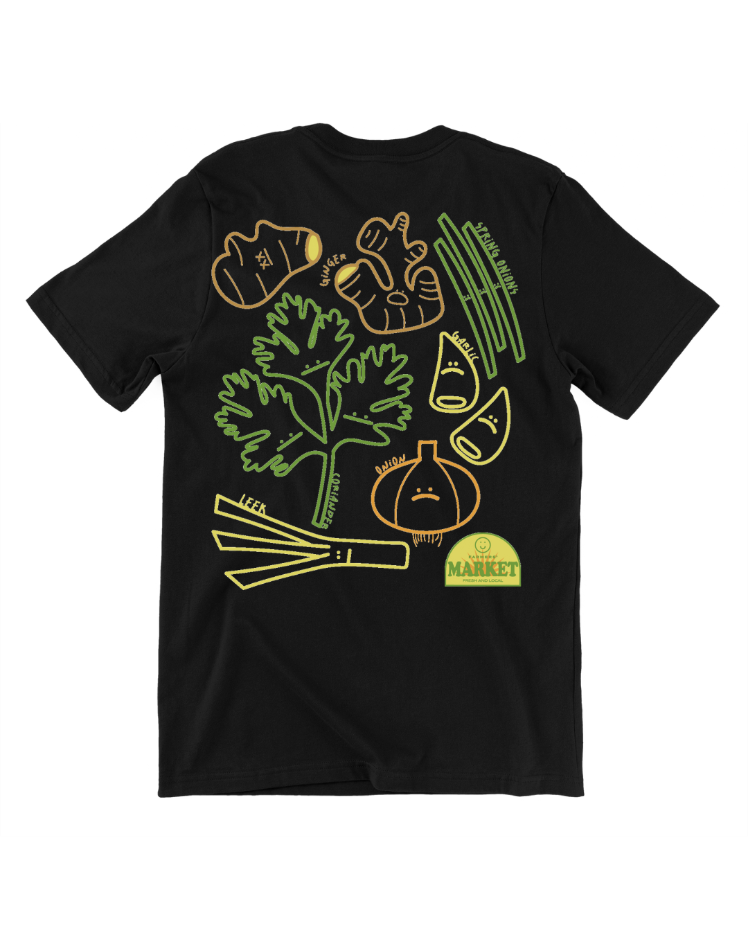 Farmers' Market Cooling Oversized Tee in Black