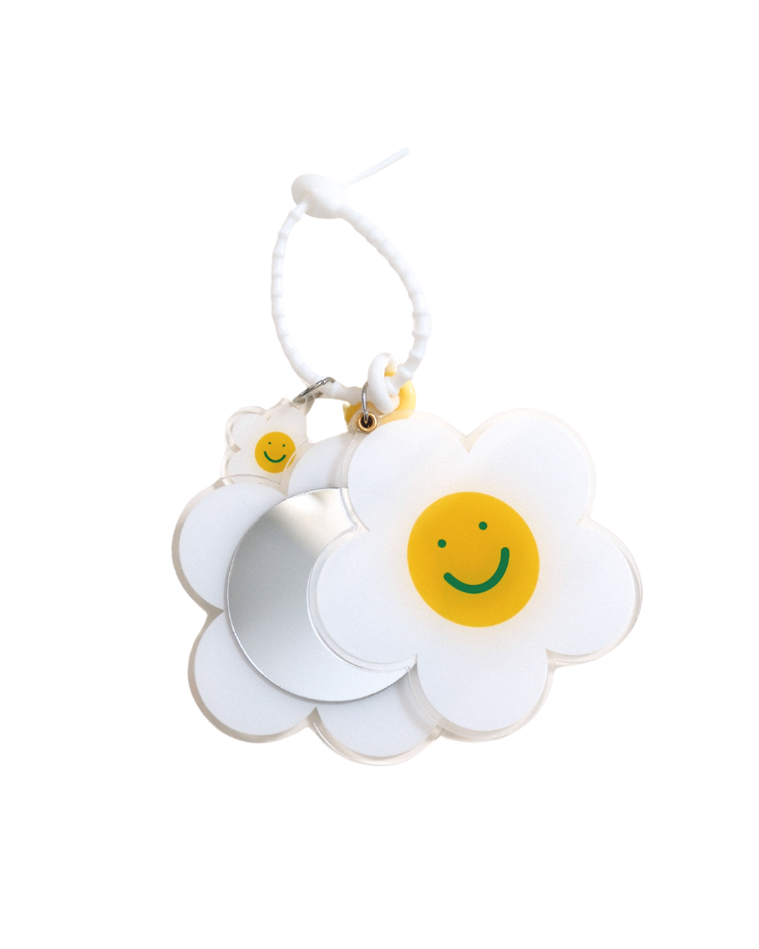 Flower Mirror Keychain