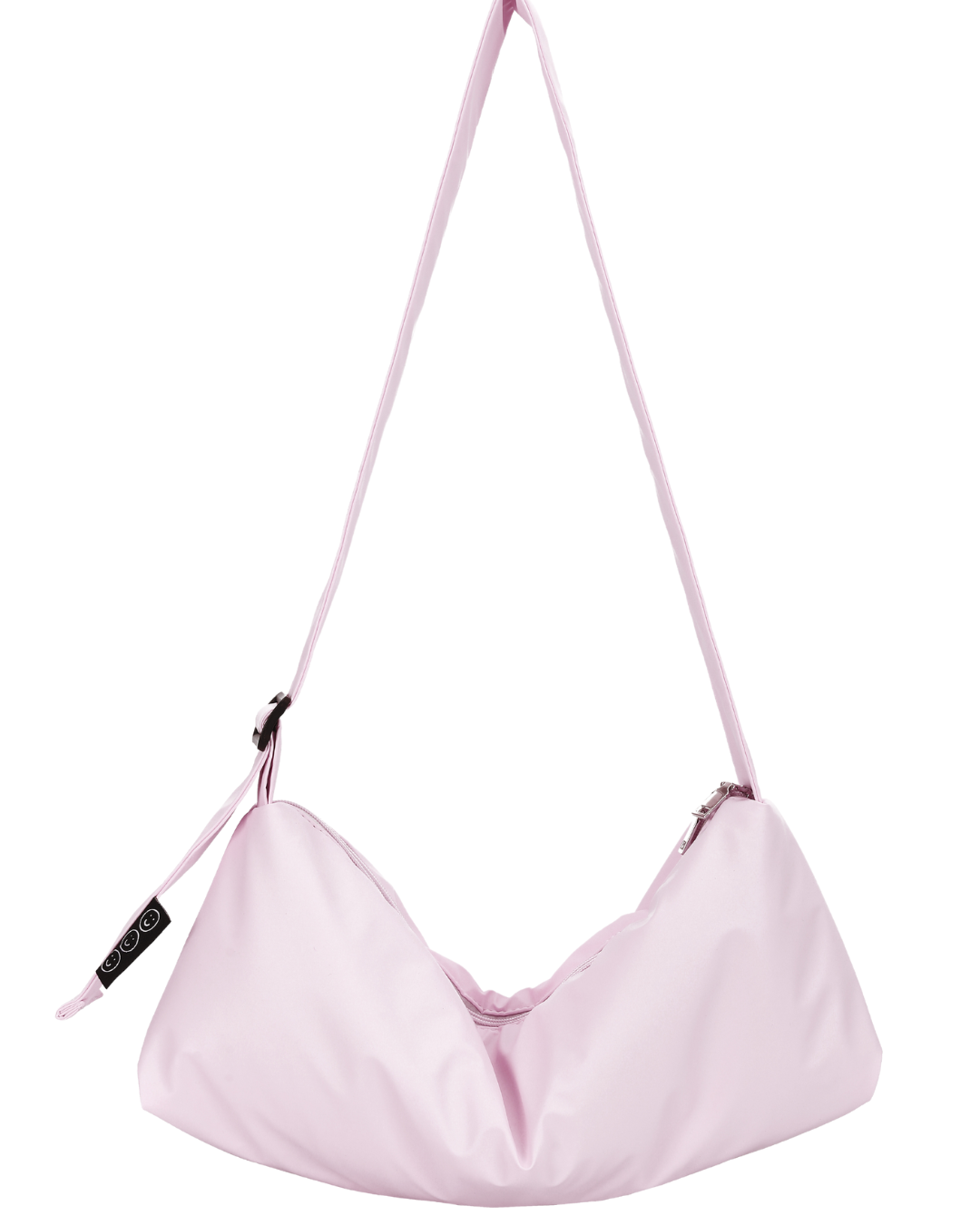 Signature ZZZ Bolster Sling/Shoulder Bag in Metallic Ballerina Pink