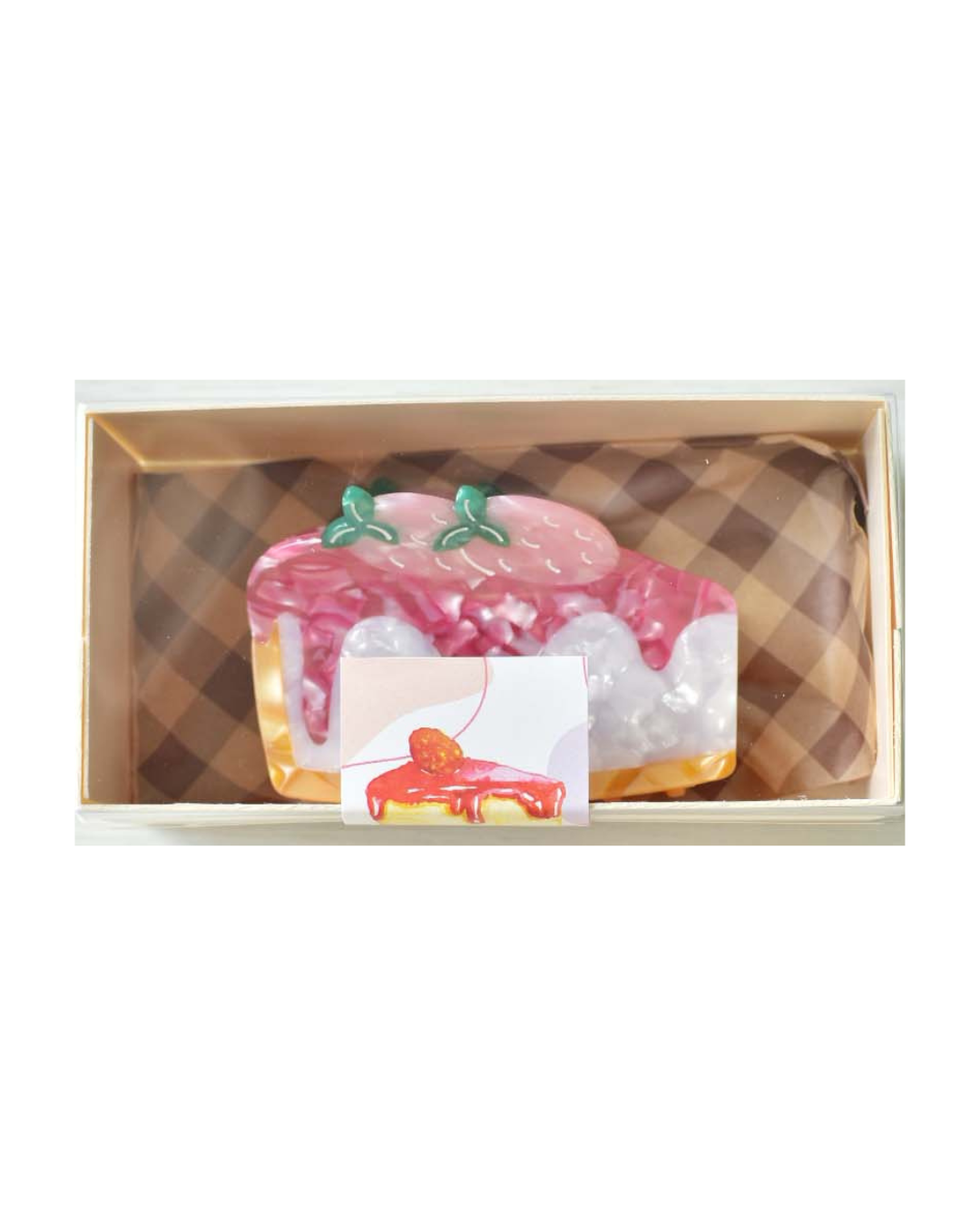 Strawberry Cheesecake Hair Claw Clip