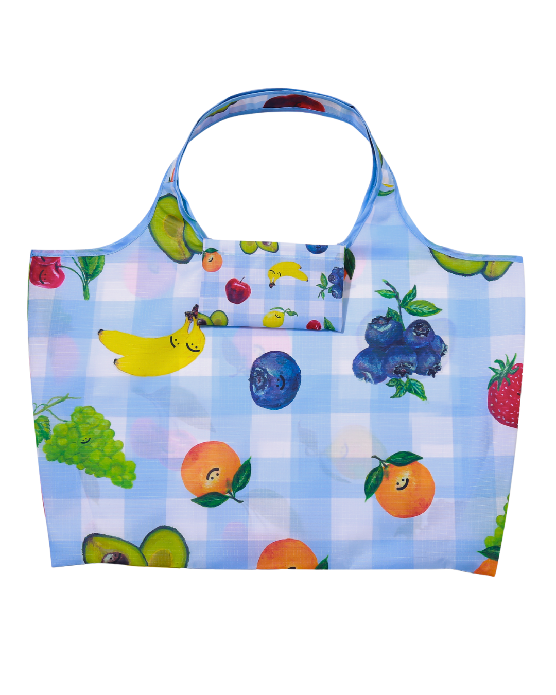 Painted Fruits Mega Reusable Nylon Bag