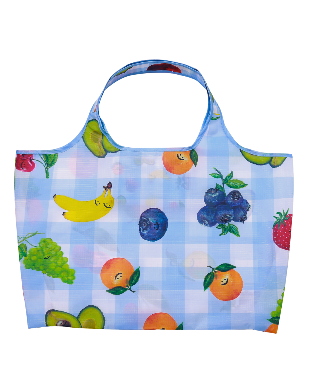 Painted Fruits Mega Reusable Nylon Bag