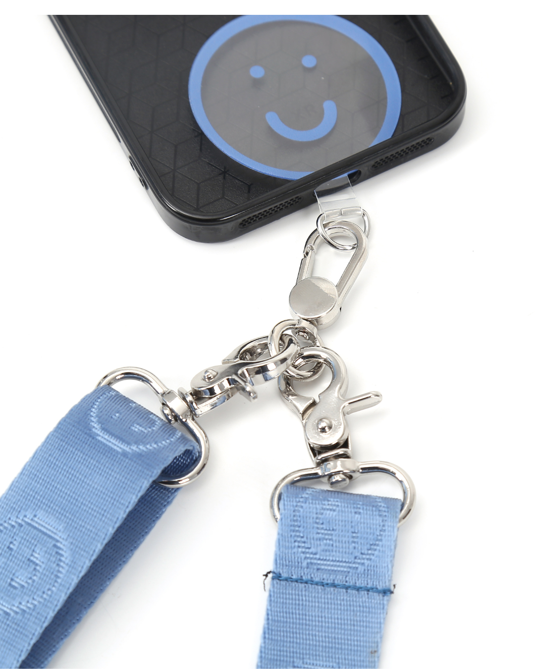 Signature Smile Multi-Way Strap in Steel Blue
