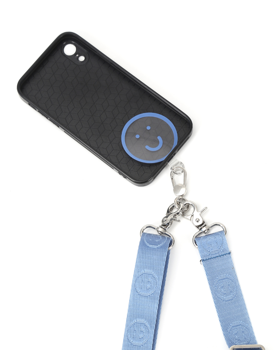 Signature Smile Multi-Way Strap in Steel Blue