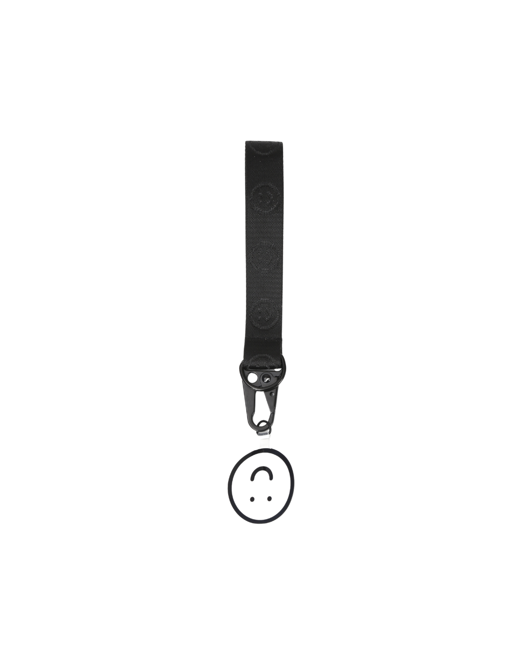 Signature Smile Wrist Strap in Black