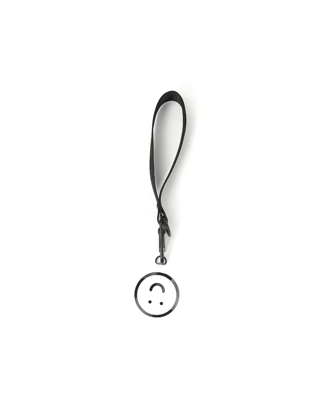 Signature Smile Wrist Strap in Black