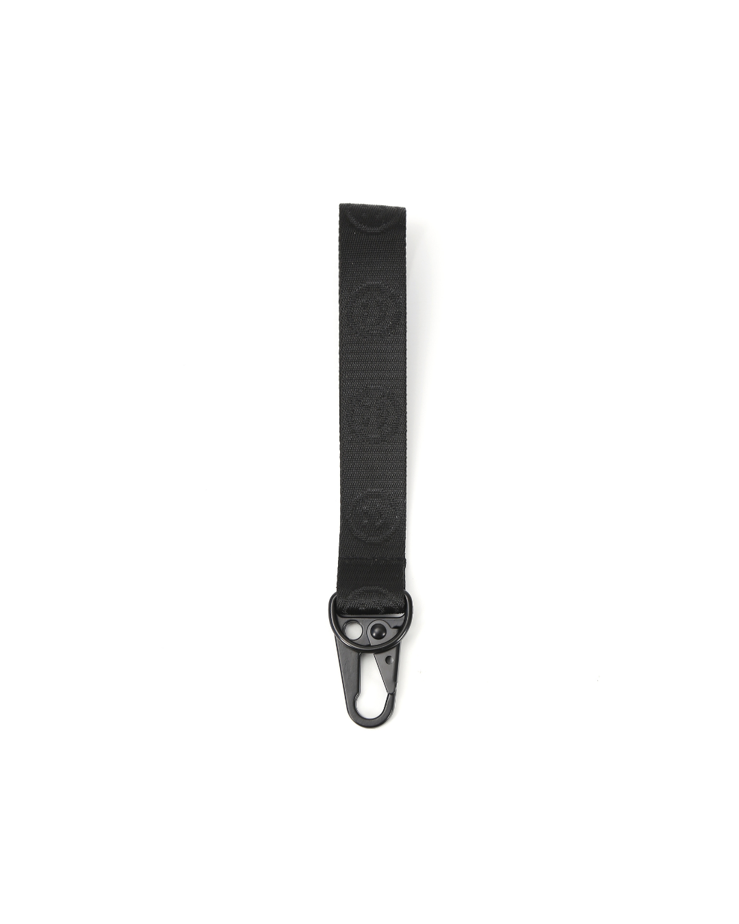 Signature Smile Wrist Strap in Black