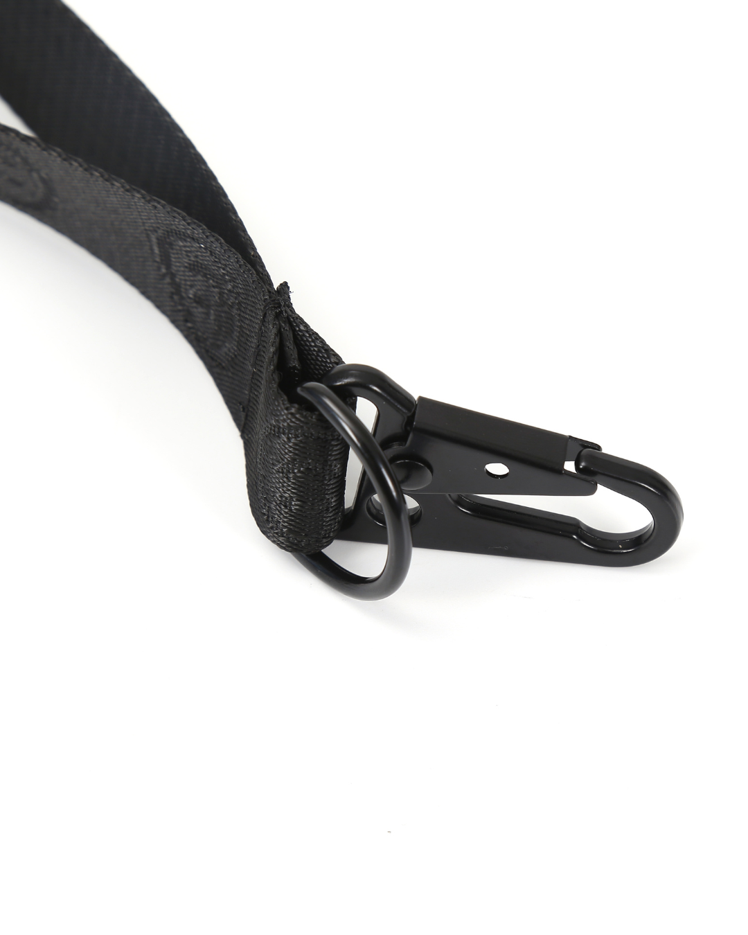 Signature Smile Wrist Strap in Black