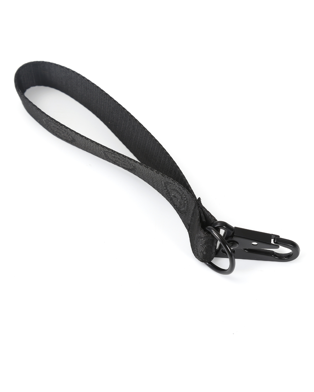 Signature Smile Wrist Strap in Black