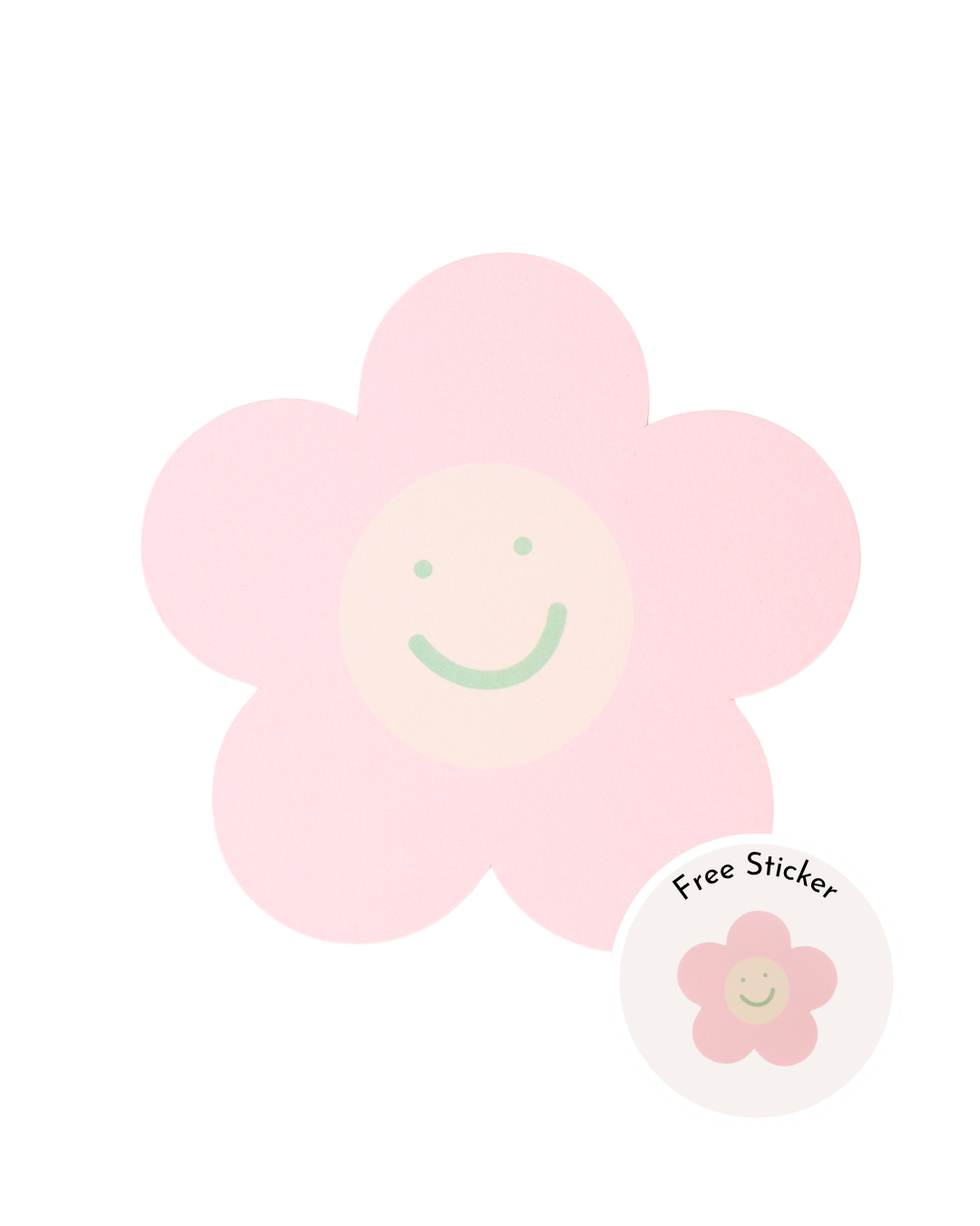 Pink Flower note card