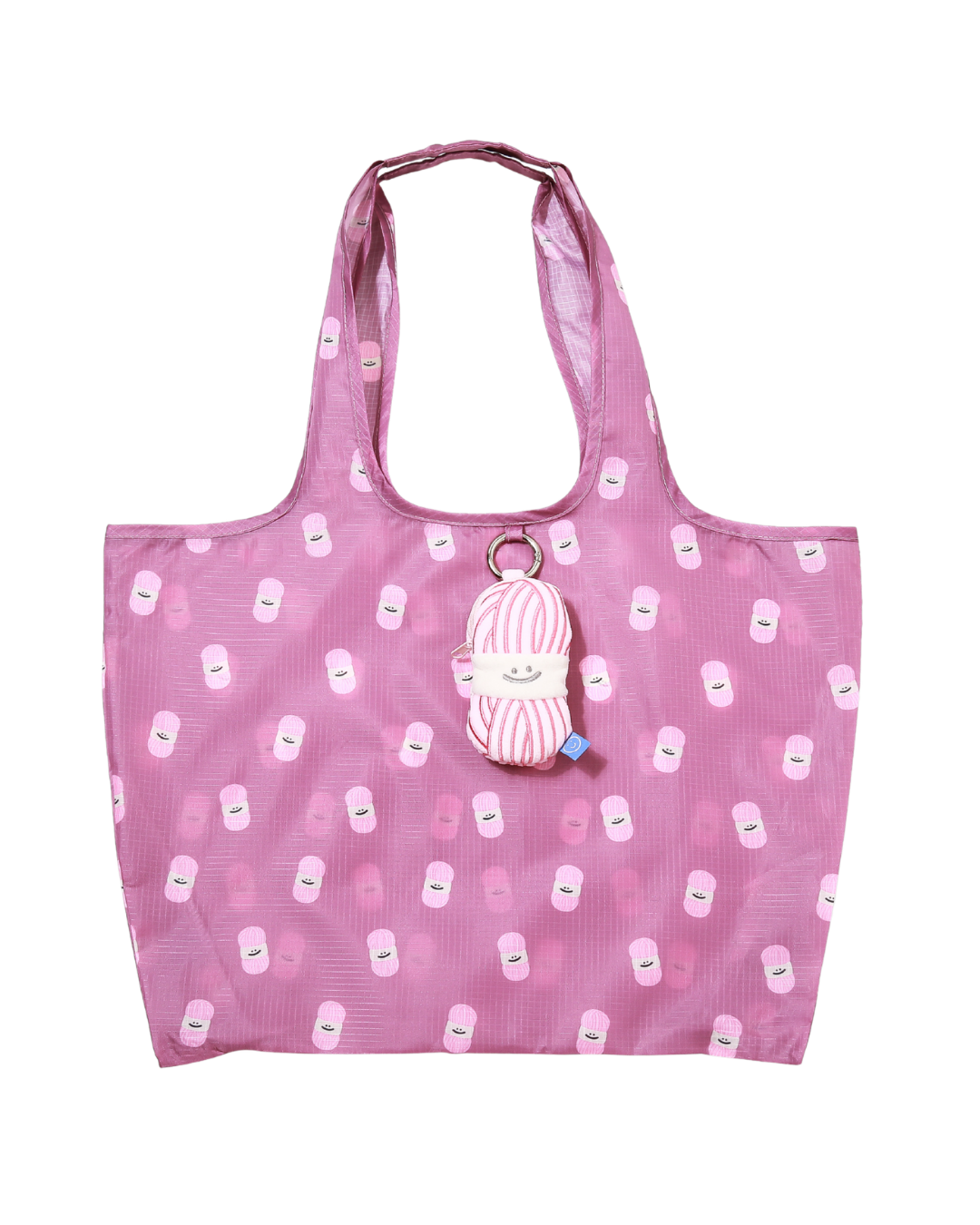 Pink Yarn Plushie Reusable Large Bag