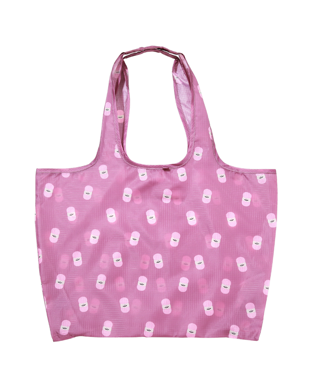 Pink Yarn Plushie Reusable Large Bag