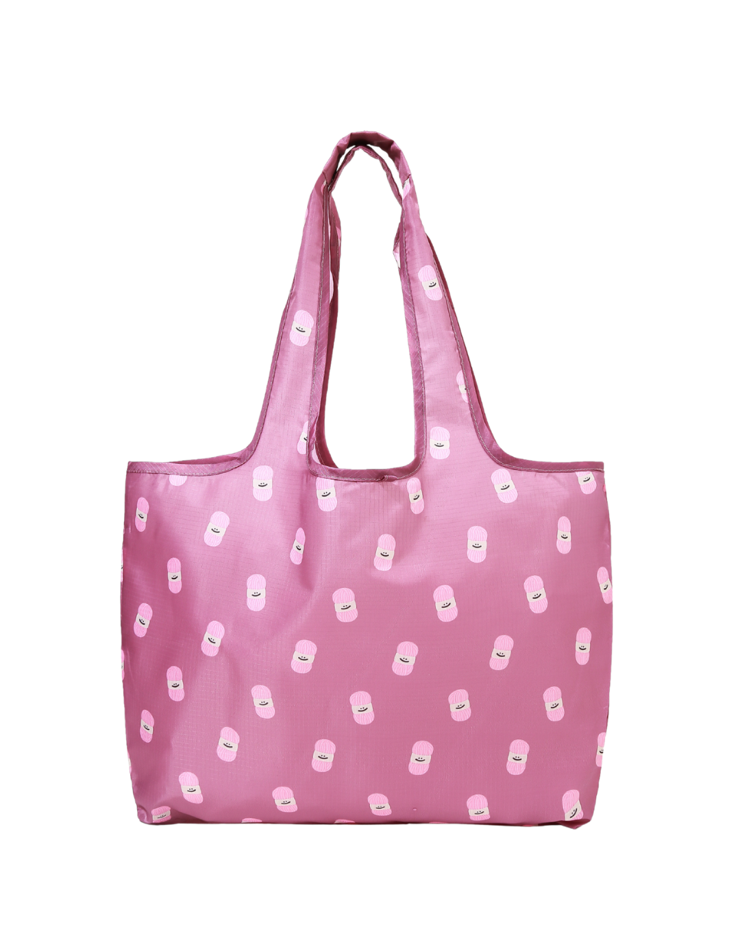 Pink Yarn Plushie Reusable Large Bag