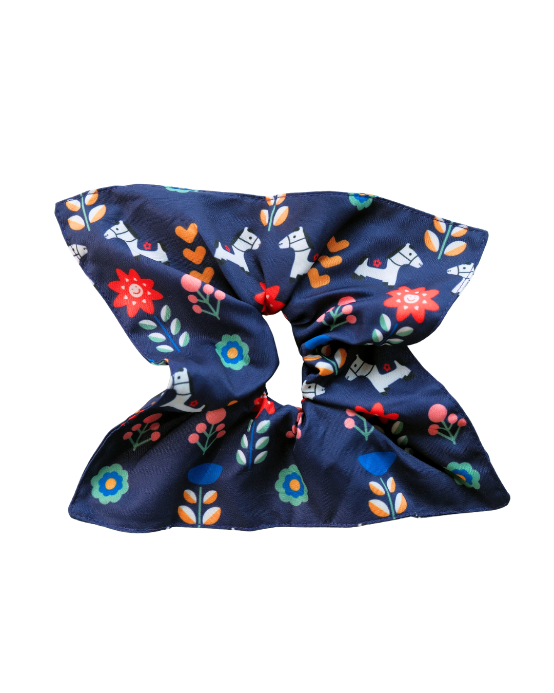 Horse & Flower Big Scrunchie