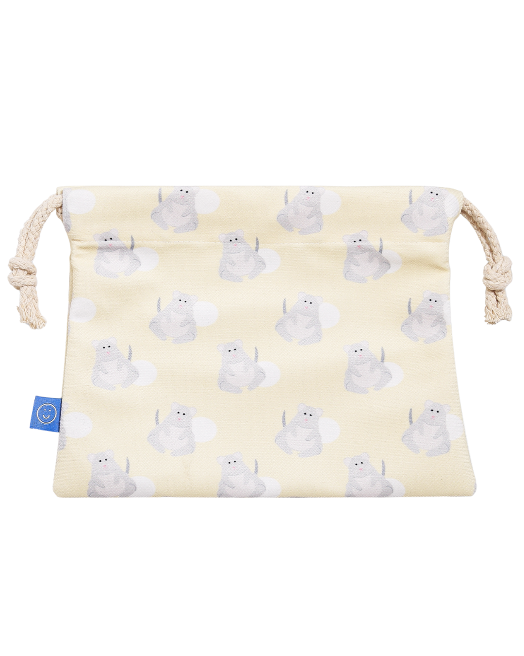 Polka Rat Drawstring Pouch